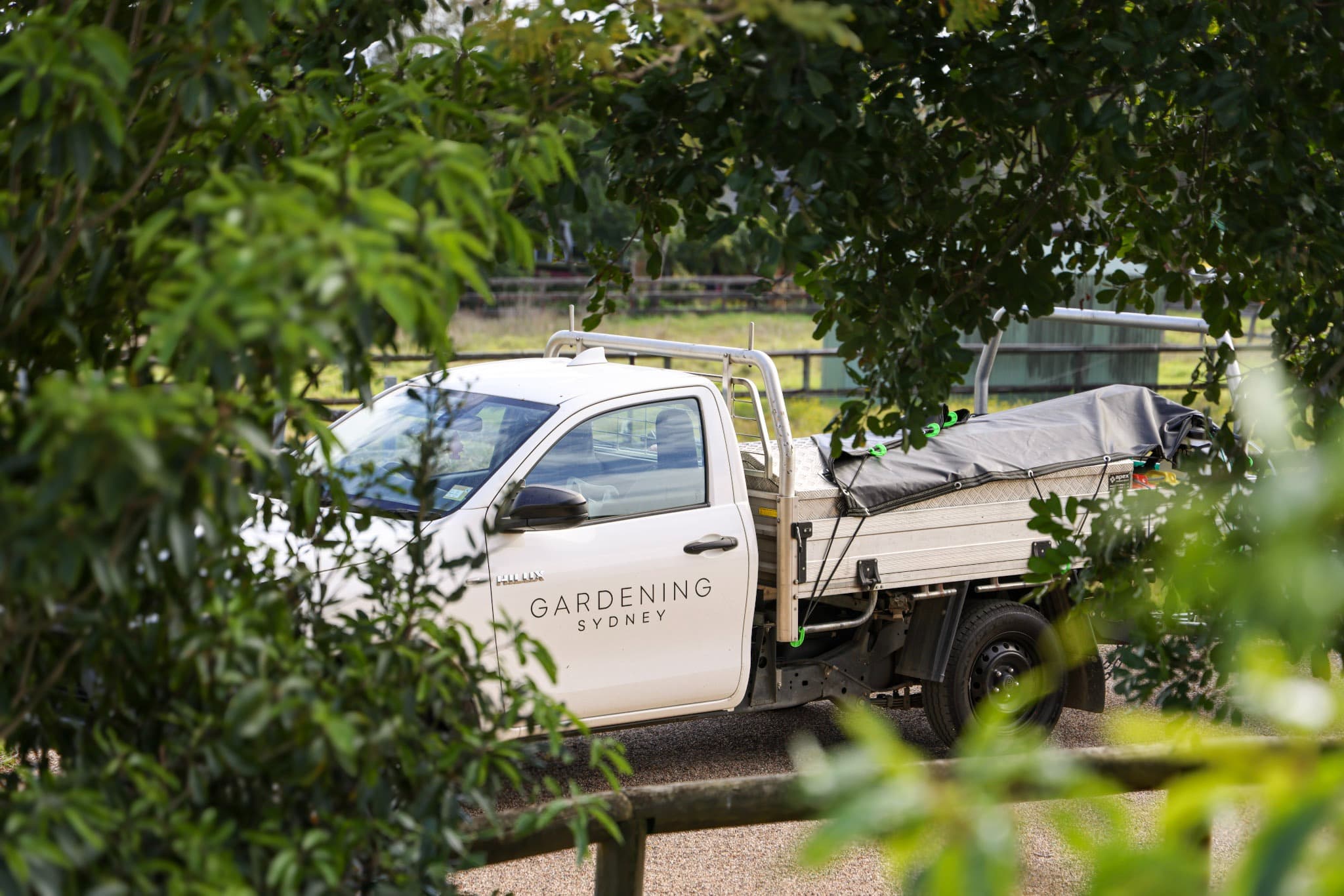 Gardening Sydney ute on site