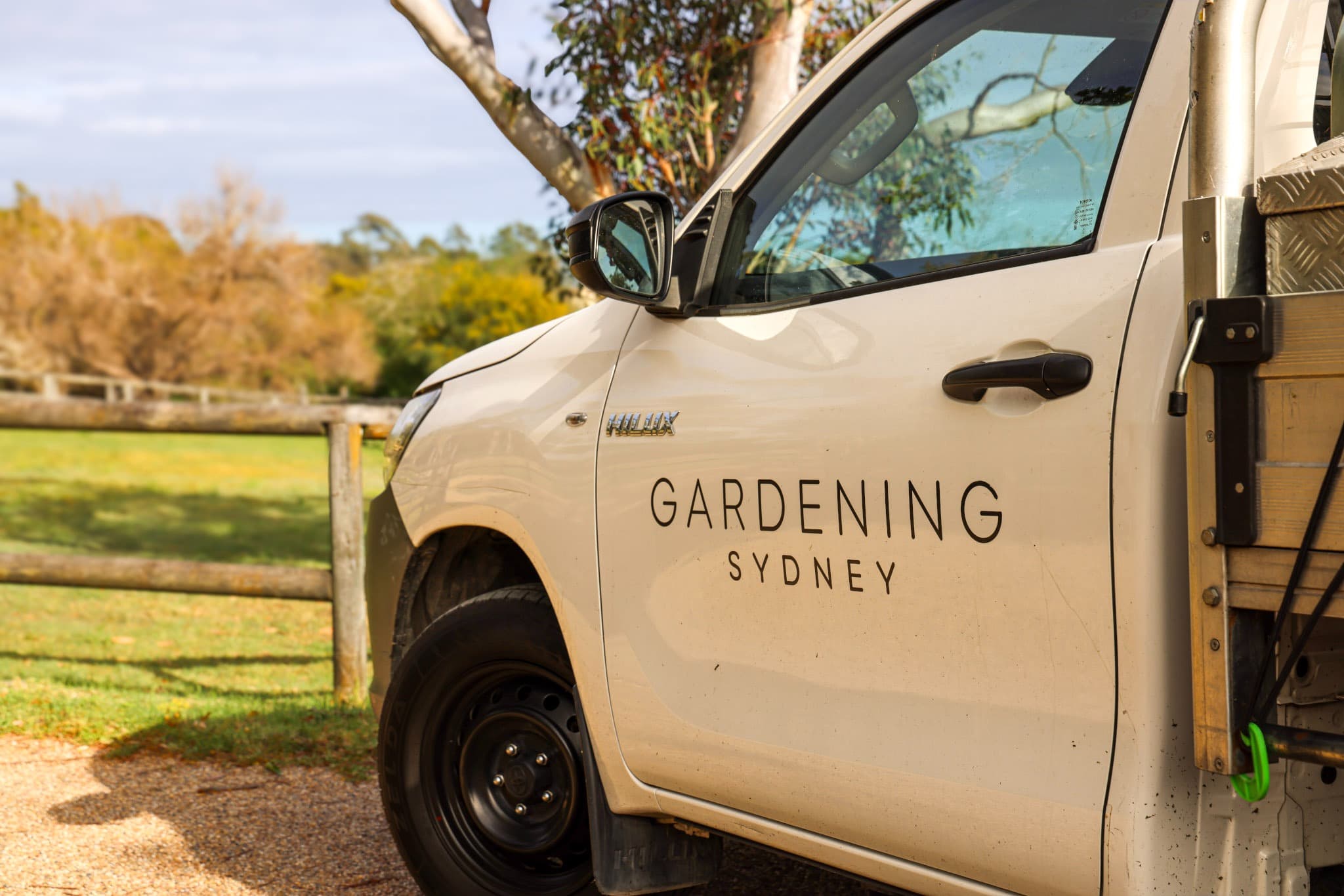 Gardening Sydney ute on a commercial site